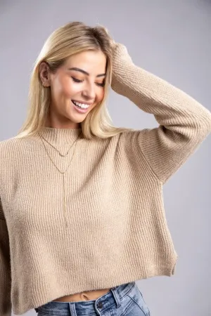 5 COLORS - Mock Neck Pullover
