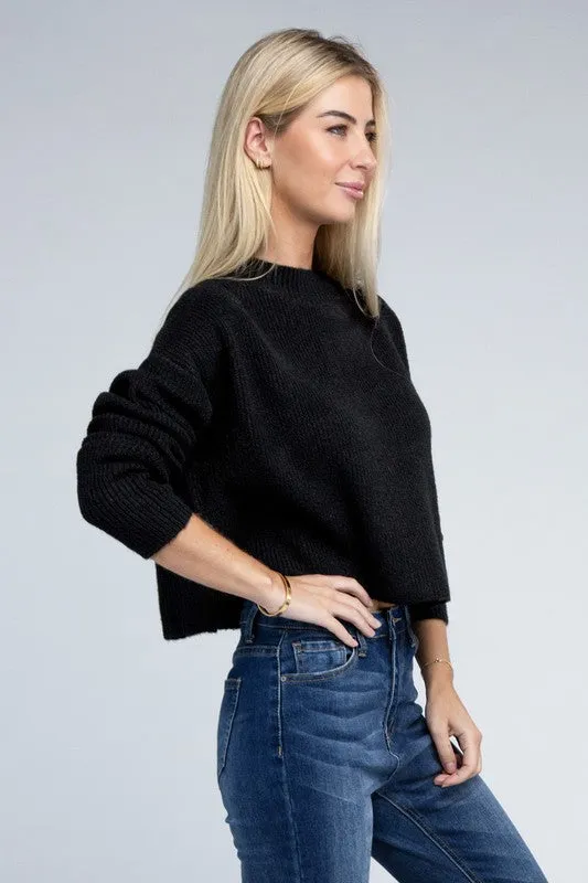 5 COLORS - Mock Neck Pullover