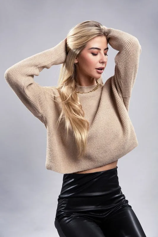 5 COLORS - Mock Neck Pullover