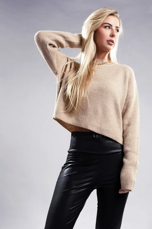 5 COLORS - Mock Neck Pullover