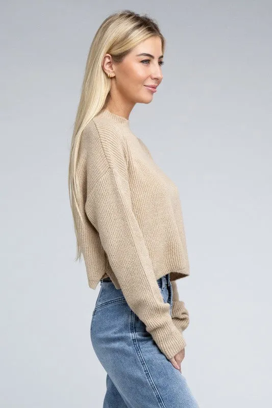 5 COLORS - Mock Neck Pullover