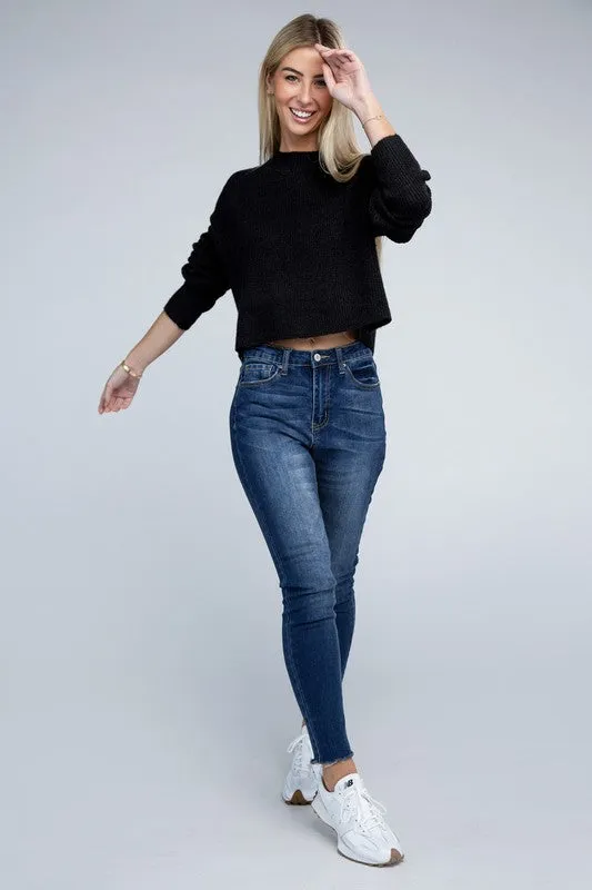 5 COLORS - Mock Neck Pullover