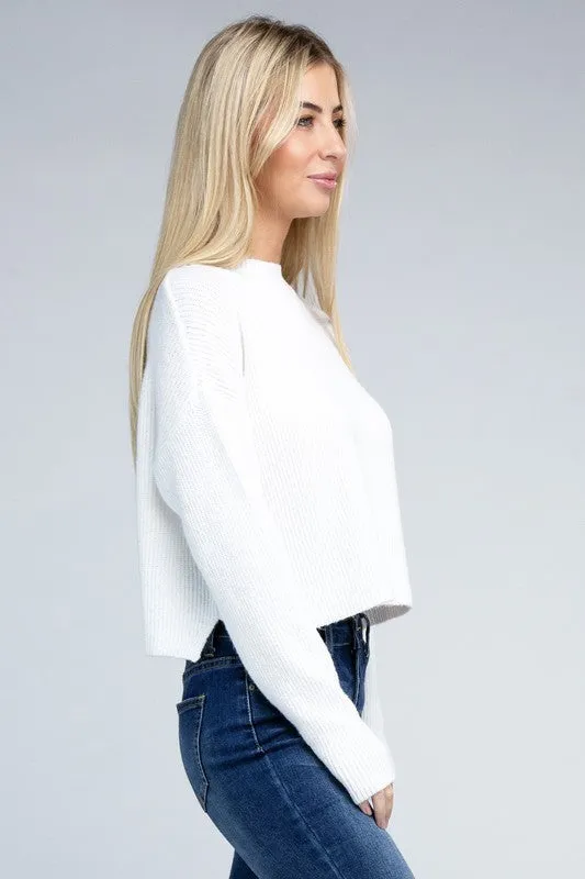5 COLORS - Mock Neck Pullover