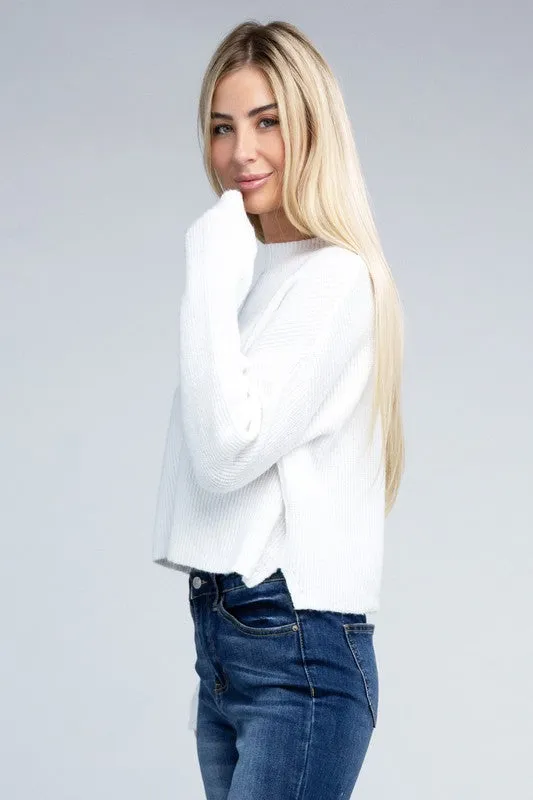 5 COLORS - Mock Neck Pullover