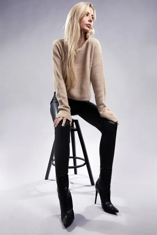 5 COLORS - Mock Neck Pullover