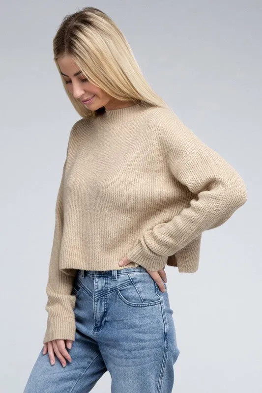 5 COLORS - Mock Neck Pullover