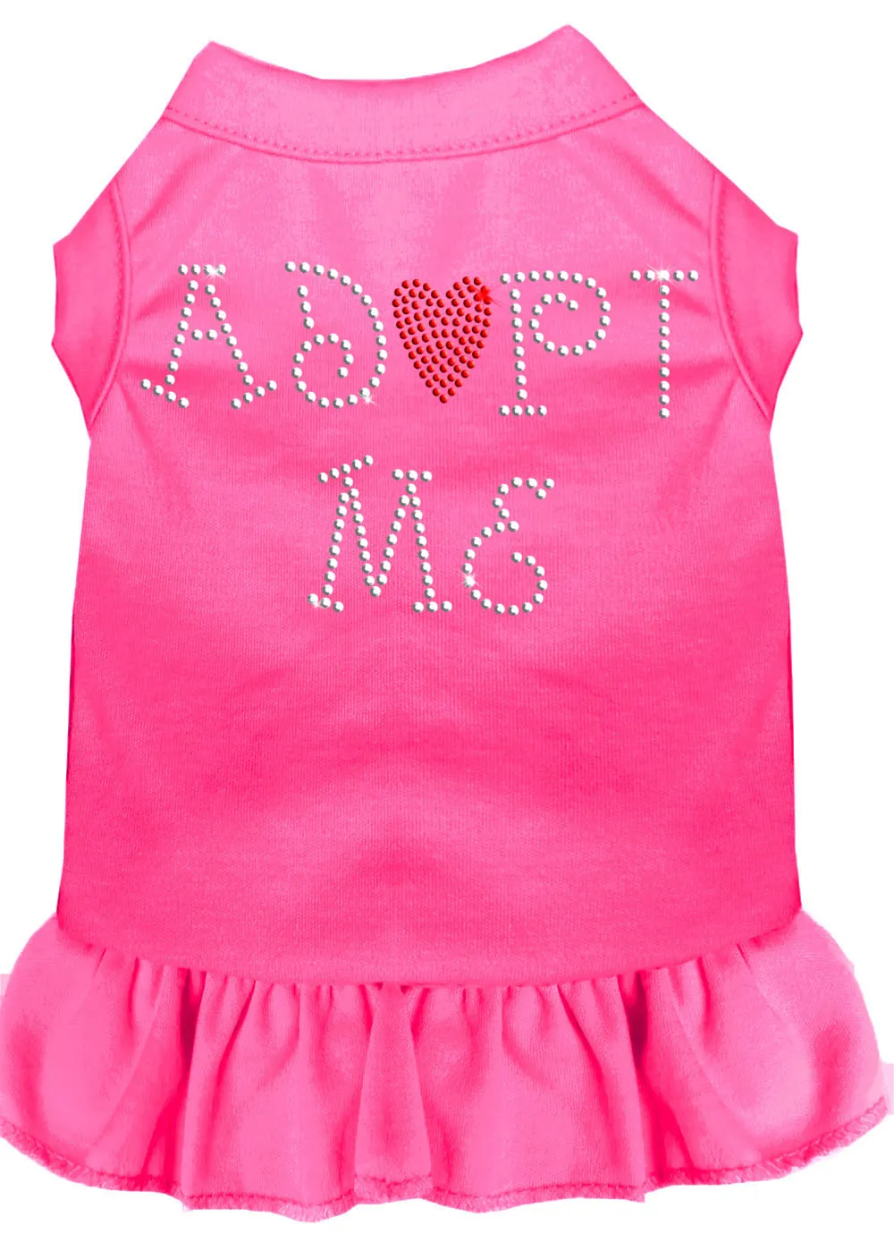 Adopt Me Rhinestone Dress Bright Pink 4x