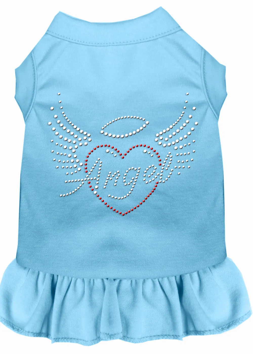 Angel Heart Rhinestone Dress Baby Blue Xxl