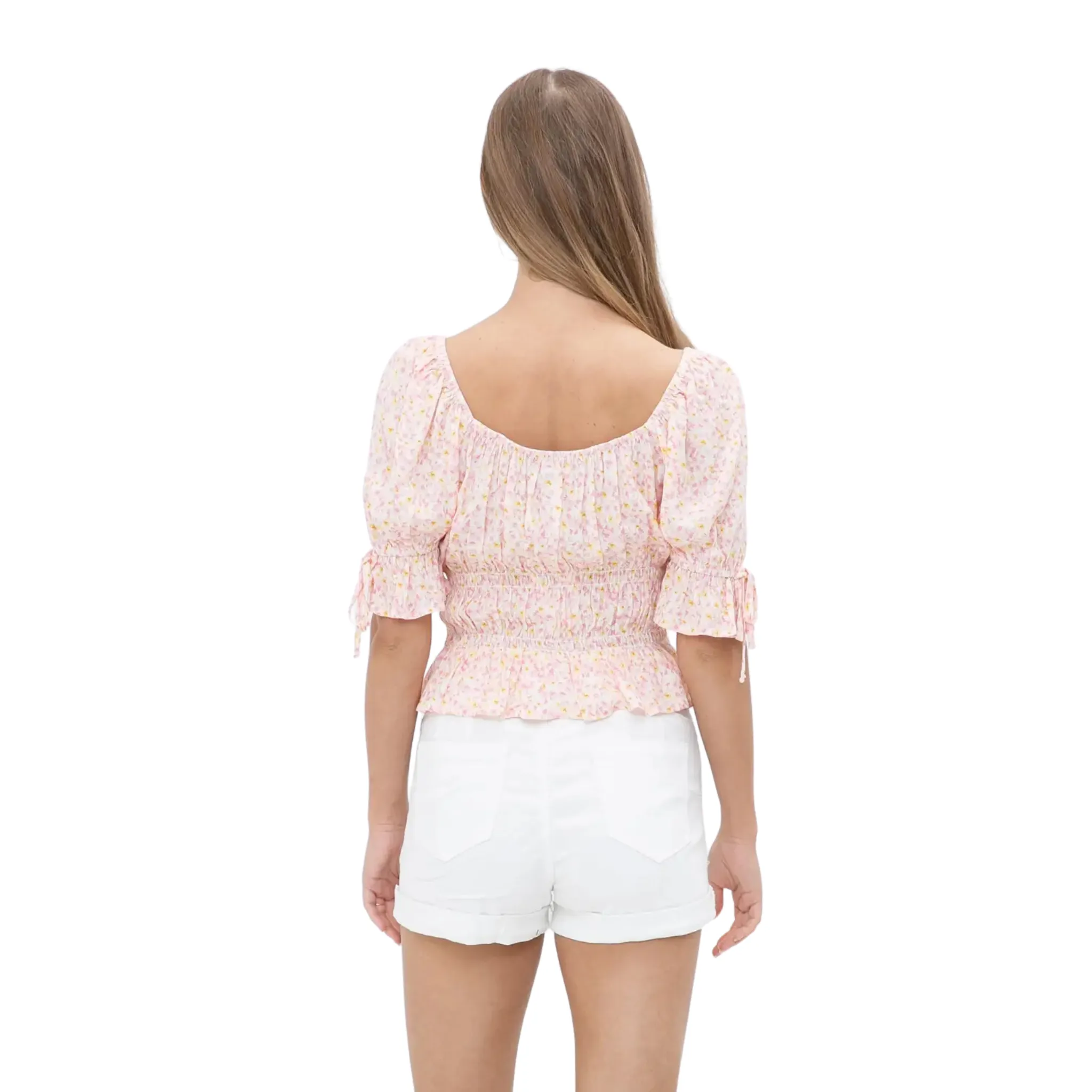BLUE B WOMEN'S RAYON DITSY FLORAL BLOUSE - 31700T