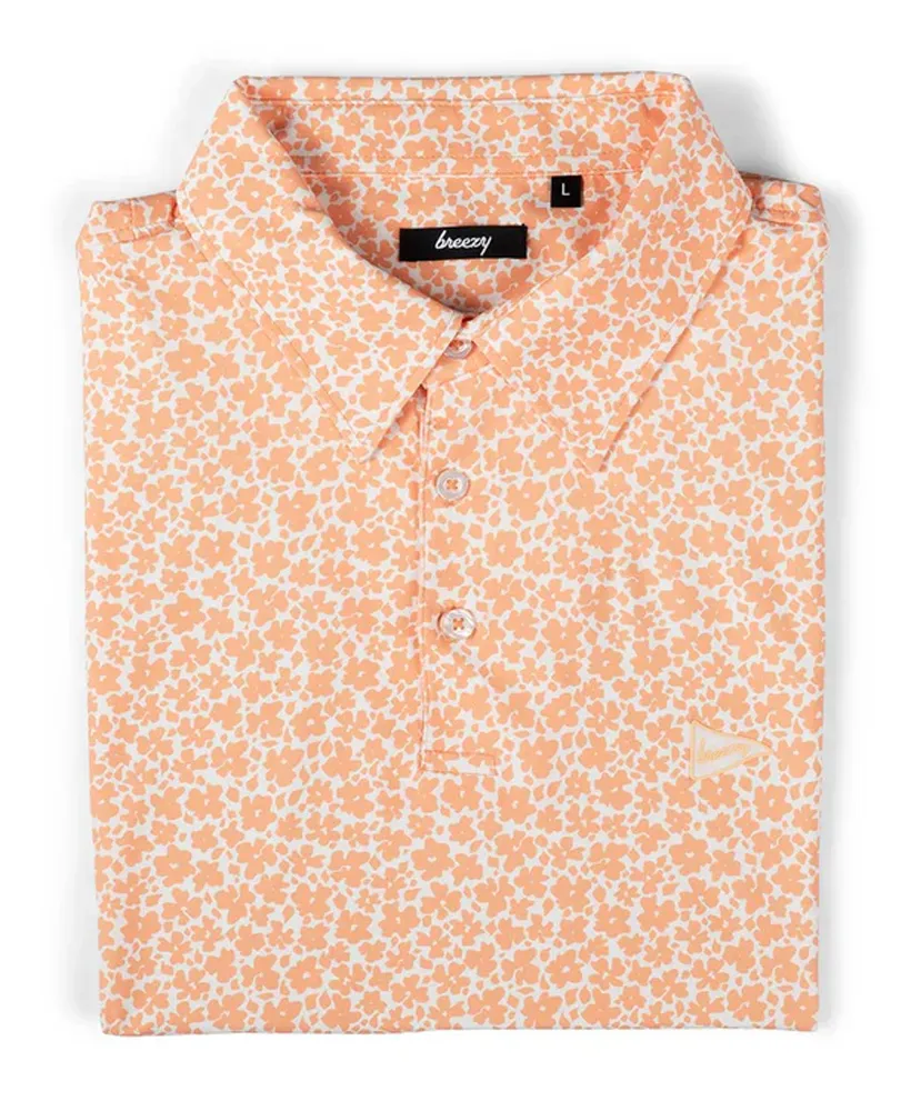Breezy Performance Polo - Vintage Flowers