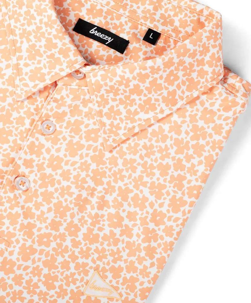 Breezy Performance Polo - Vintage Flowers