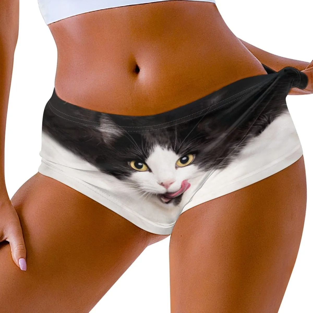 Custom Big Funny Face Women Sexy Short Pants Comfortable Fashion Gym Sport Daily Shorts Bottom