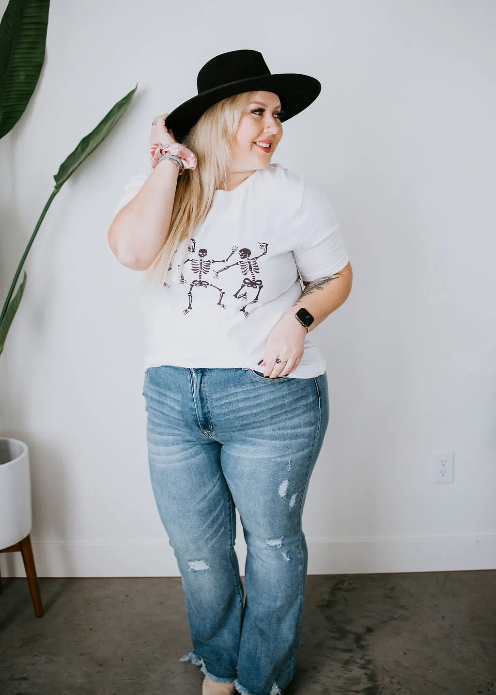 Dancing Skeleton Graphic Tee
