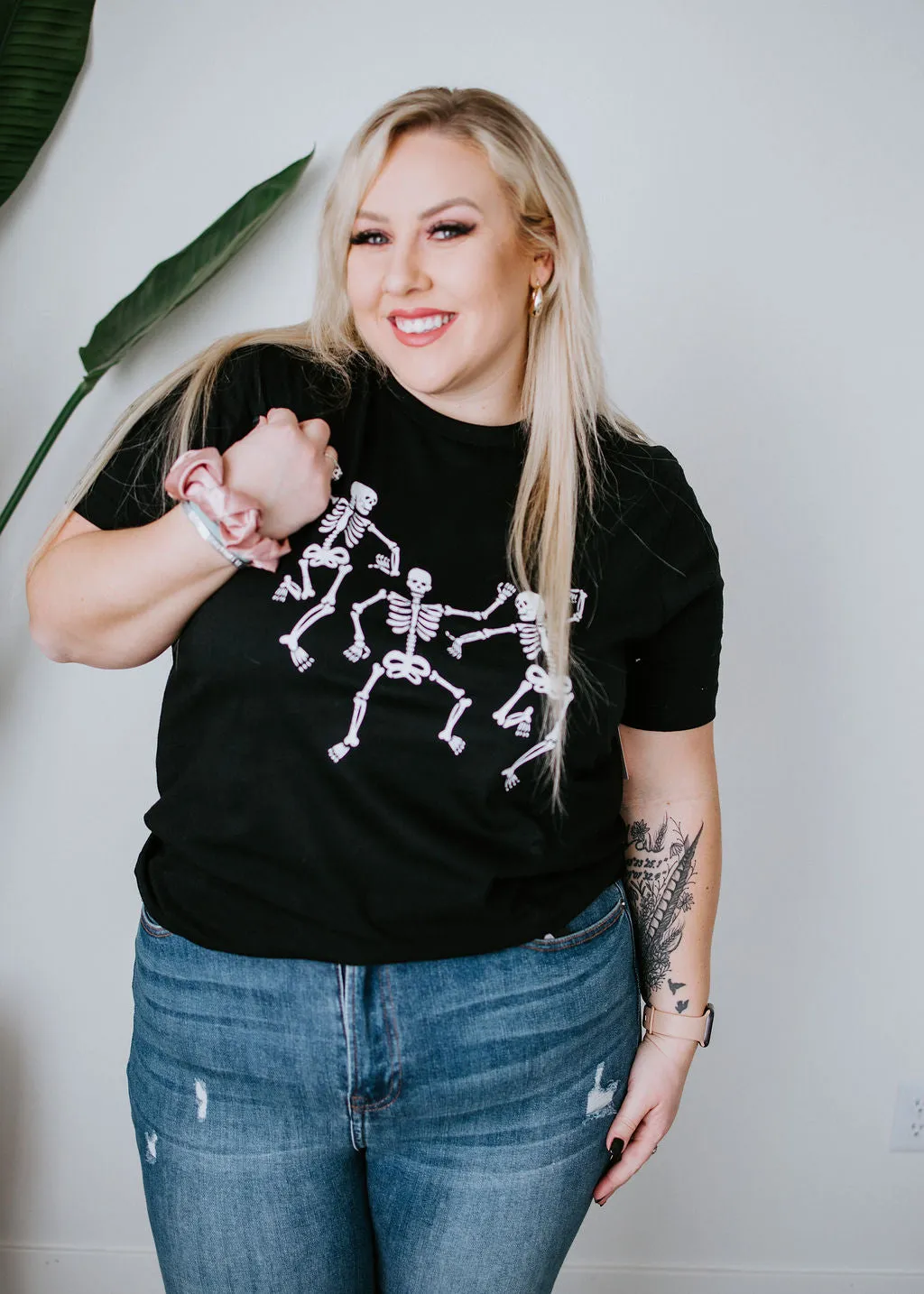 Dancing Skeleton Graphic Tee