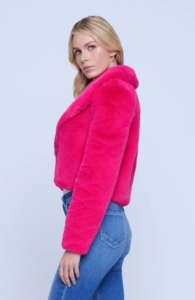 Davy Crop Faux Fur Jacket