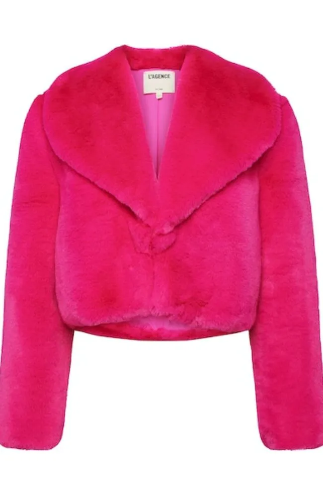 Davy Crop Faux Fur Jacket