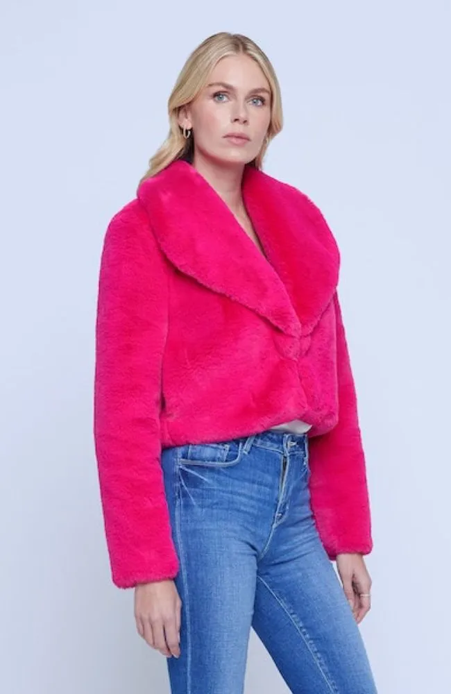 Davy Crop Faux Fur Jacket