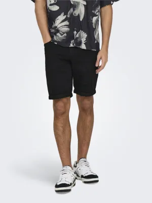 Denim shorts - Black