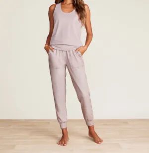 FINAL SALE - Barefoot Dreams Malibu Collection Linen Cotton Racer Back Tank Feather