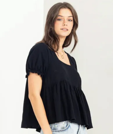 FINAL SALE Friends Forever Puff Sleeve Top