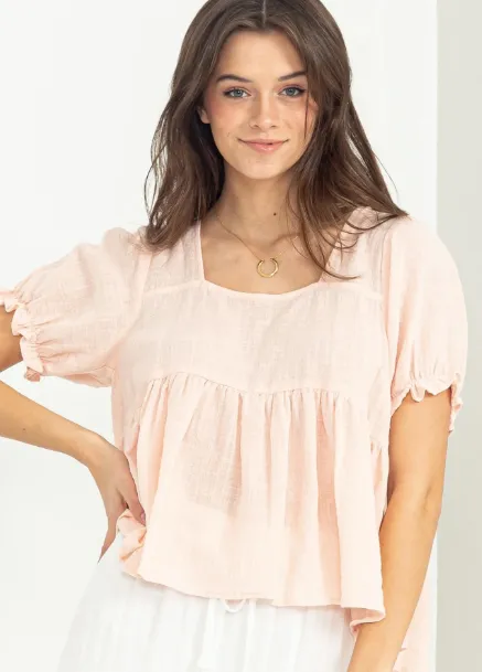FINAL SALE Friends Forever Puff Sleeve Top