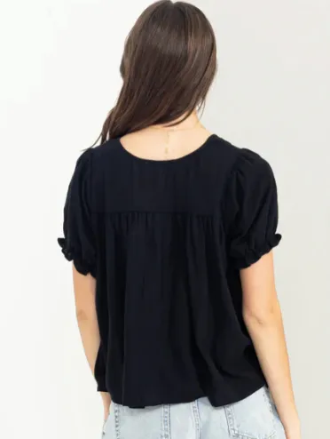 FINAL SALE Friends Forever Puff Sleeve Top