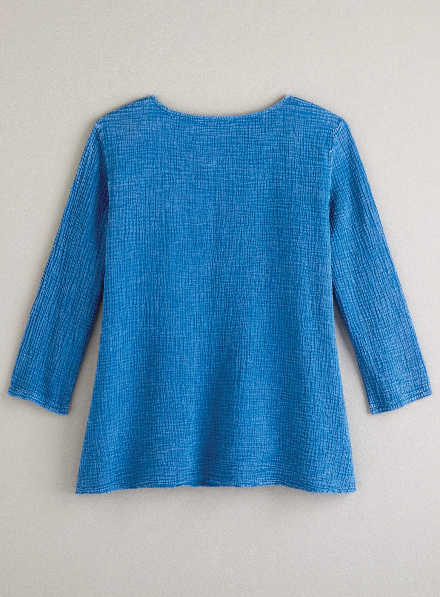 Floral Lines Cotton Gauze Top
