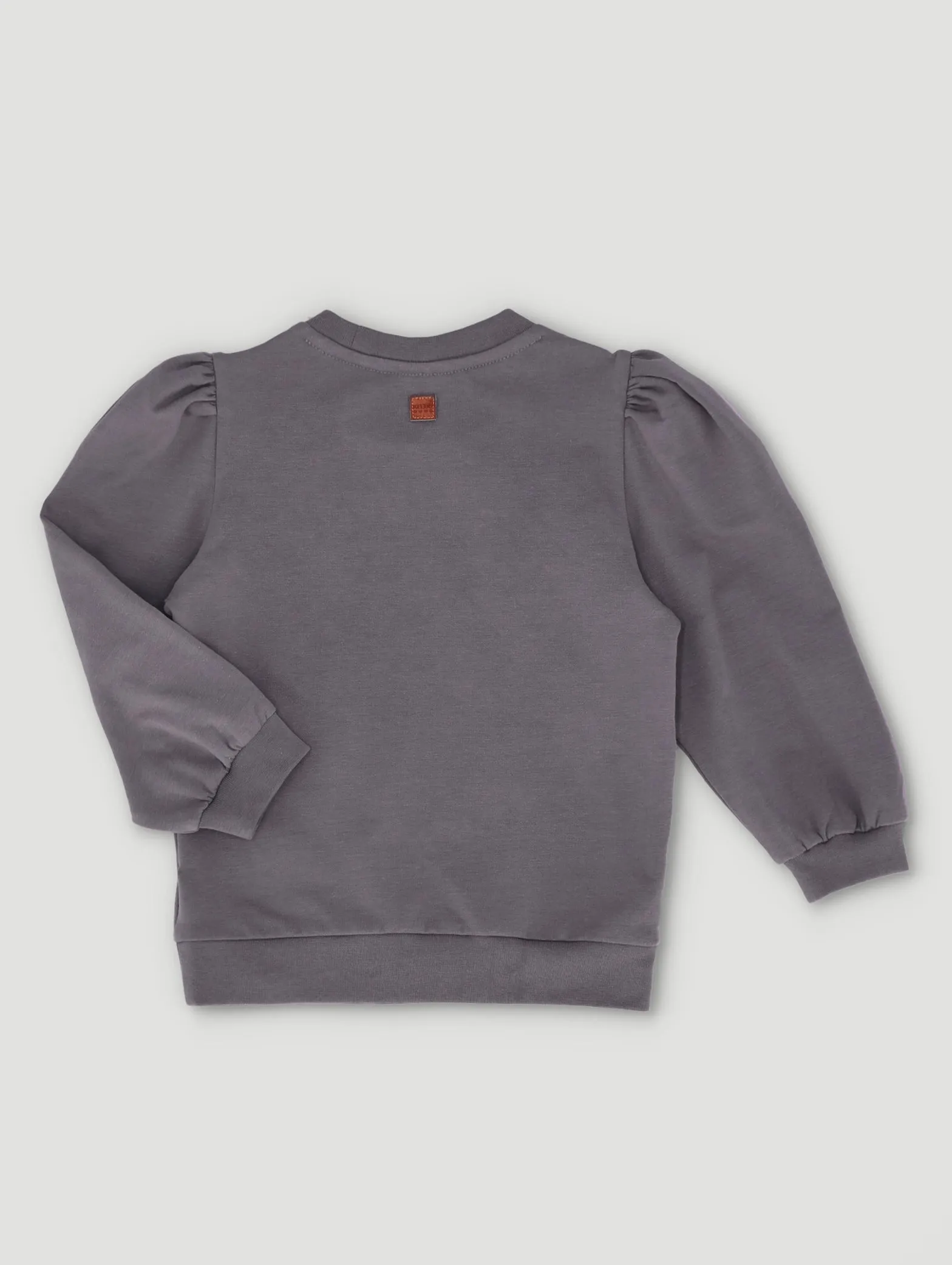 Girls Dusty Flannel Applique Sweat Top