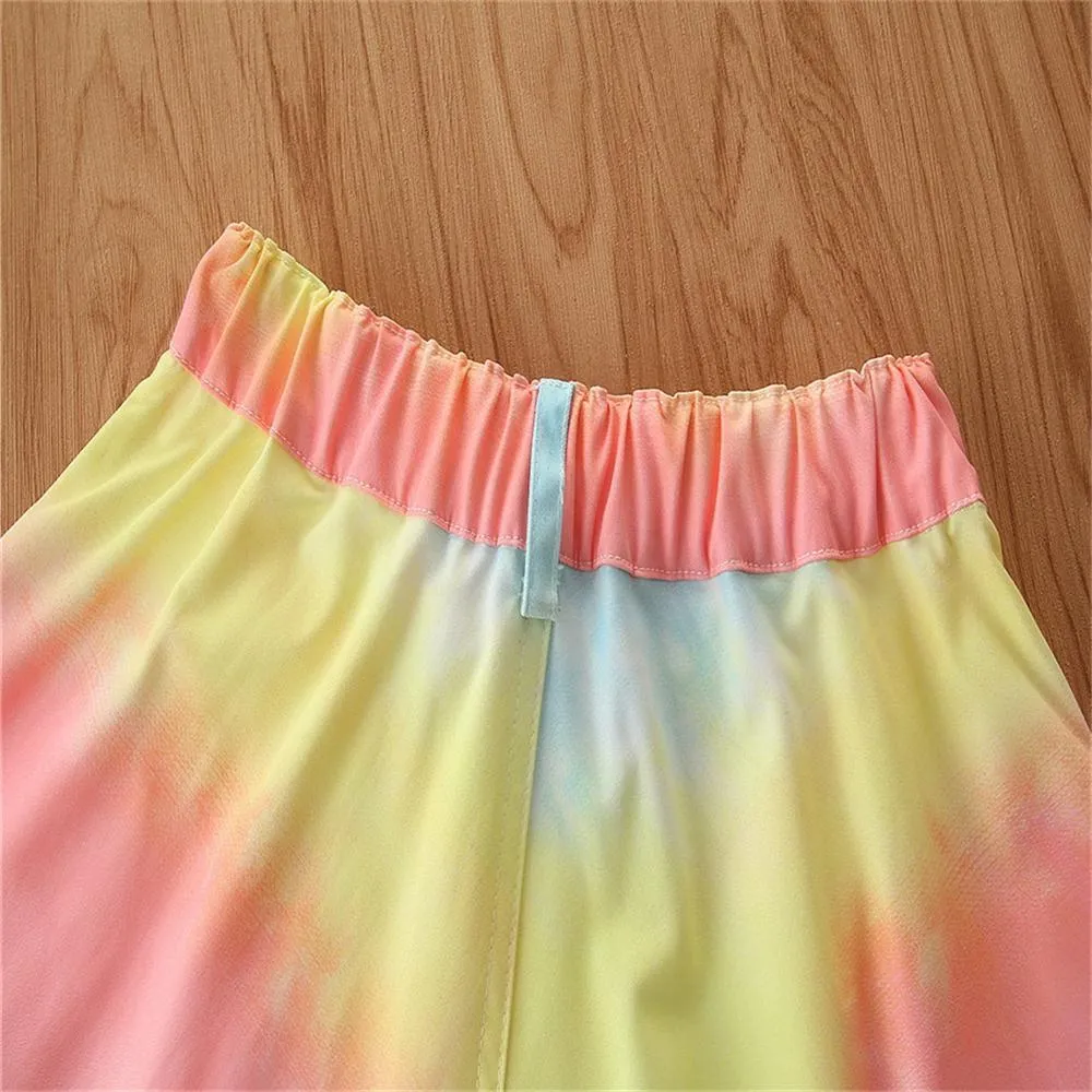 Girls Long Sleeve Tie Dye Top & Shorts Girls Clothing Wholesalers
