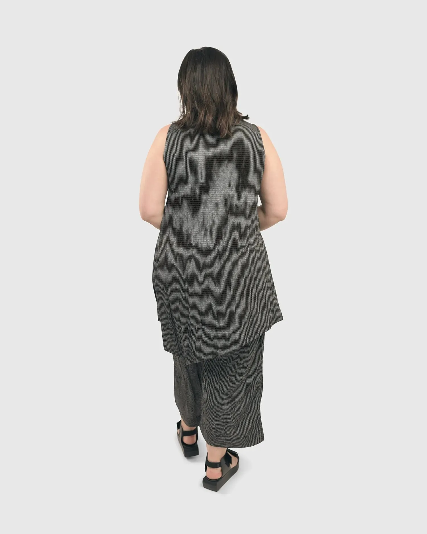 Kia Crinkle Tunic Top, Red