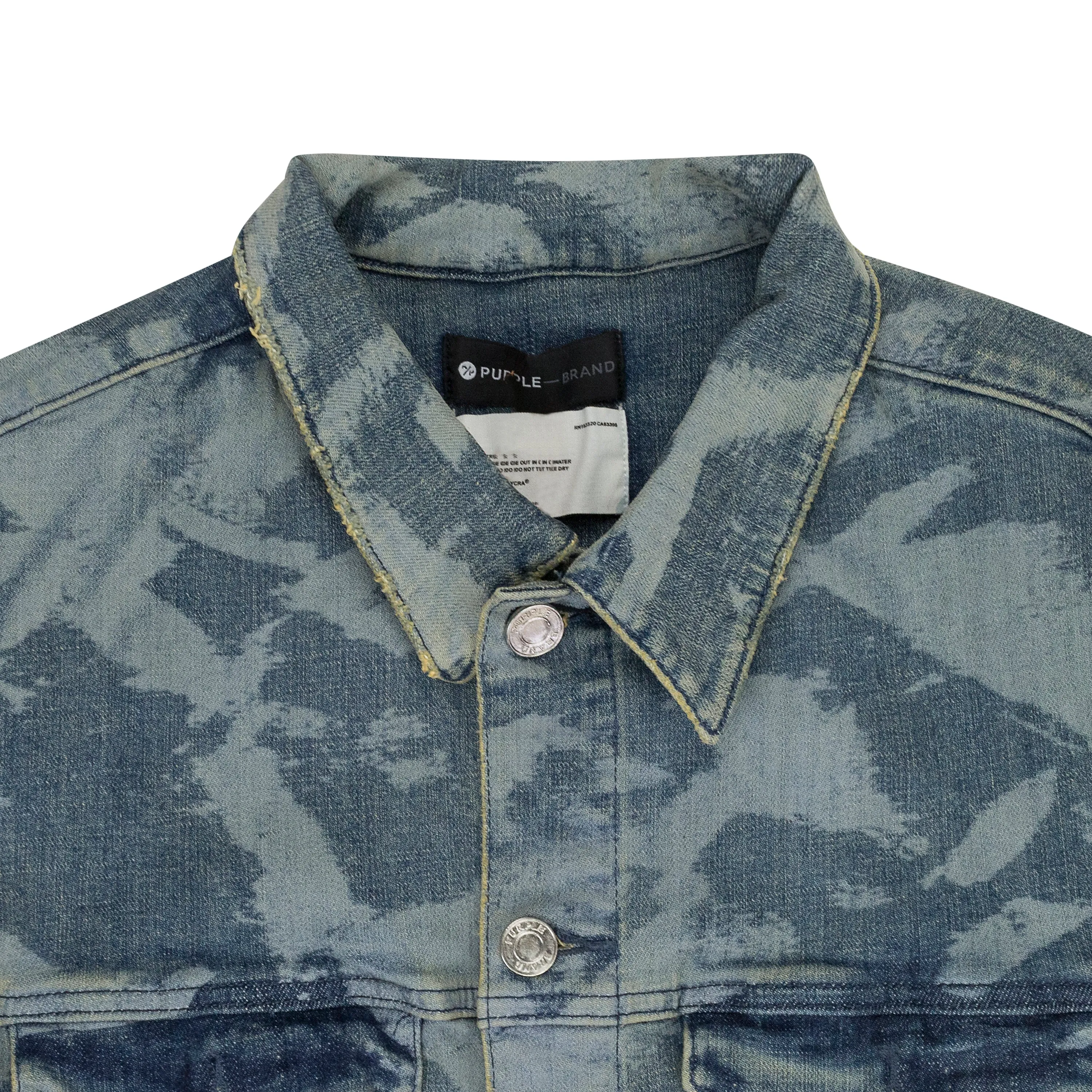 LASER WRINKLED Indigo DENIM JACKETS