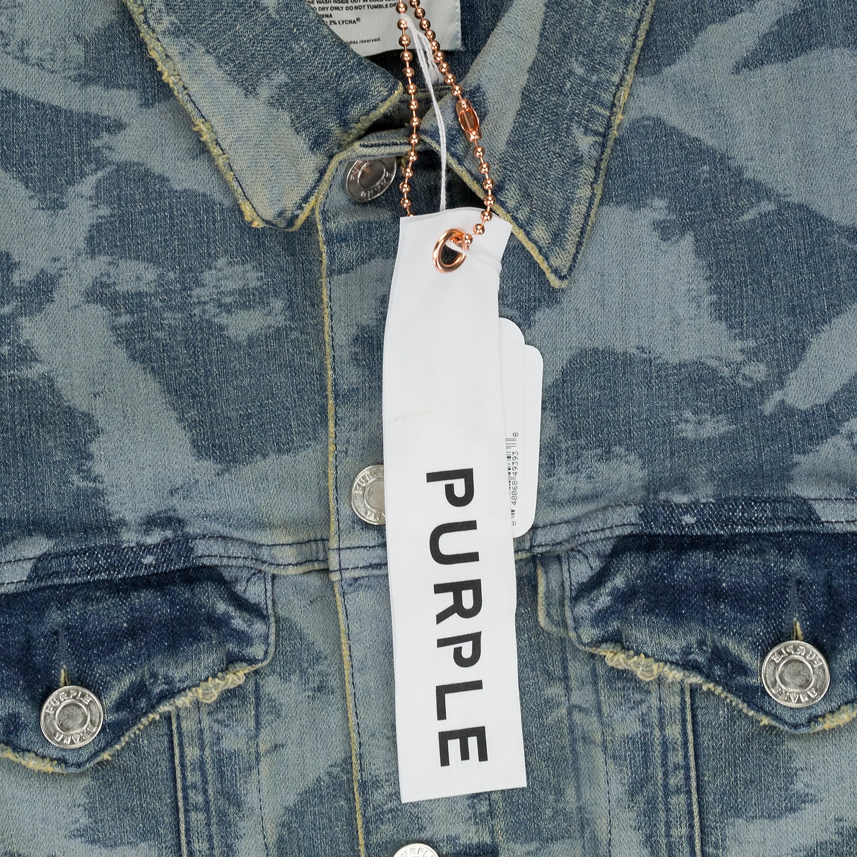 LASER WRINKLED Indigo DENIM JACKETS