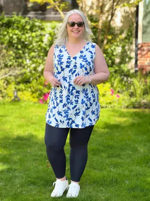 Marta v-neck inverted pleat tunic - FINAL SALE