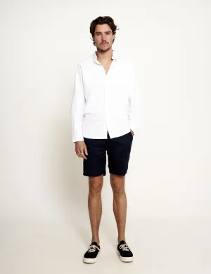 Mr Simple Tanner 2.0 Linen Shorts in Navy