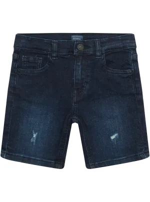Navy Comfort Denim Shorts (2-7)