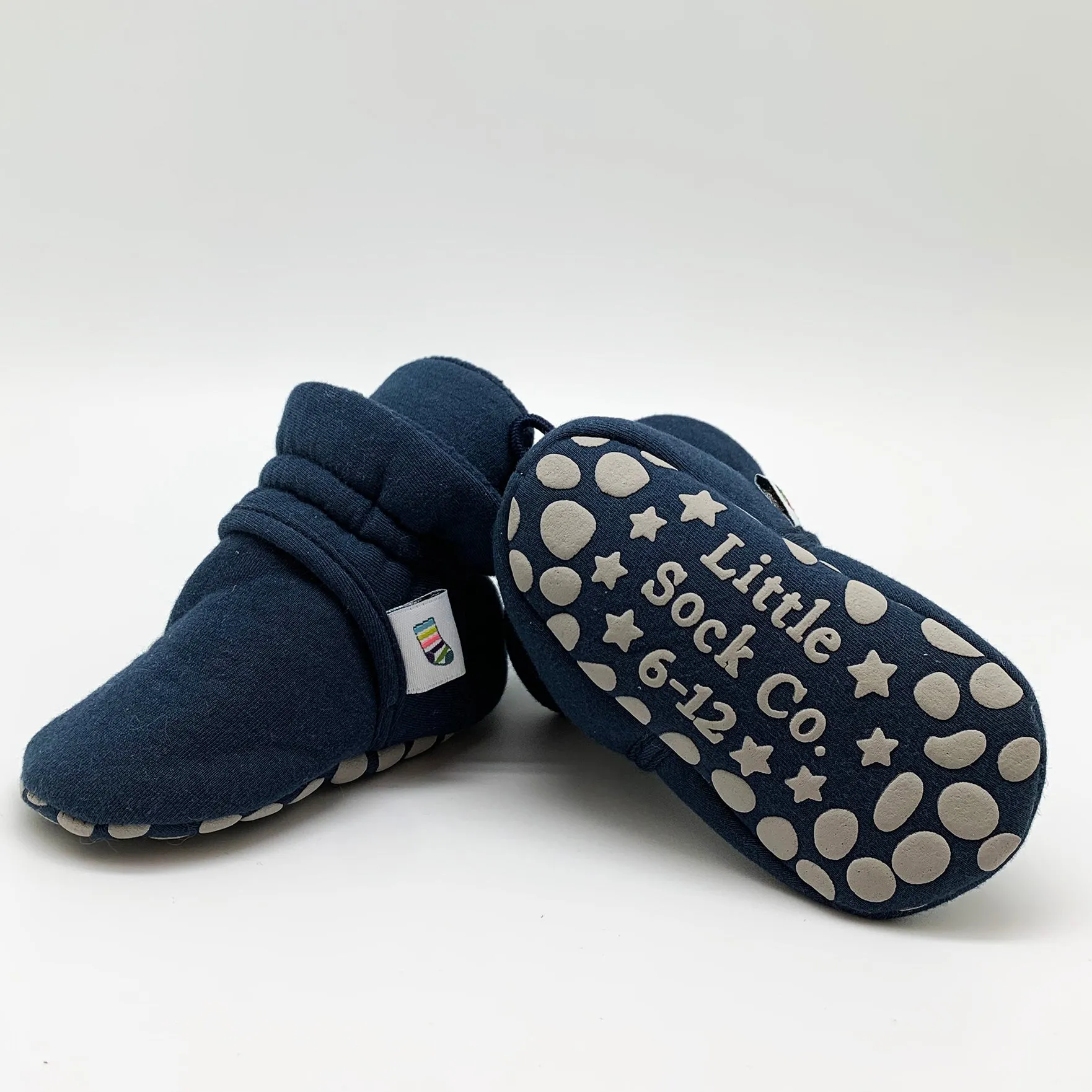 Newborn Stay-on Bootie Bundle - Booties   Leggings   Stay-on Socks - Navy