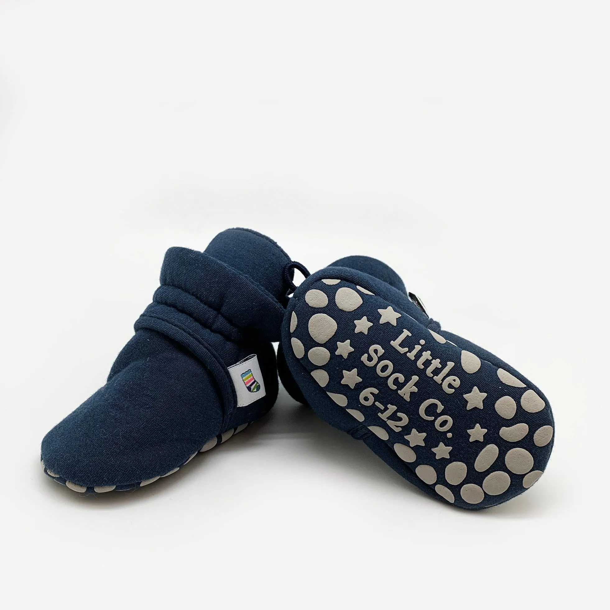 Newborn Stay-on Bootie Bundle - Booties   Leggings   Stay-on Socks - Navy