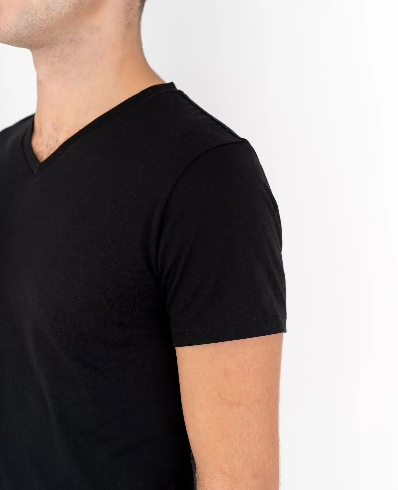 Organic Pima Cotton V-Neck Tee