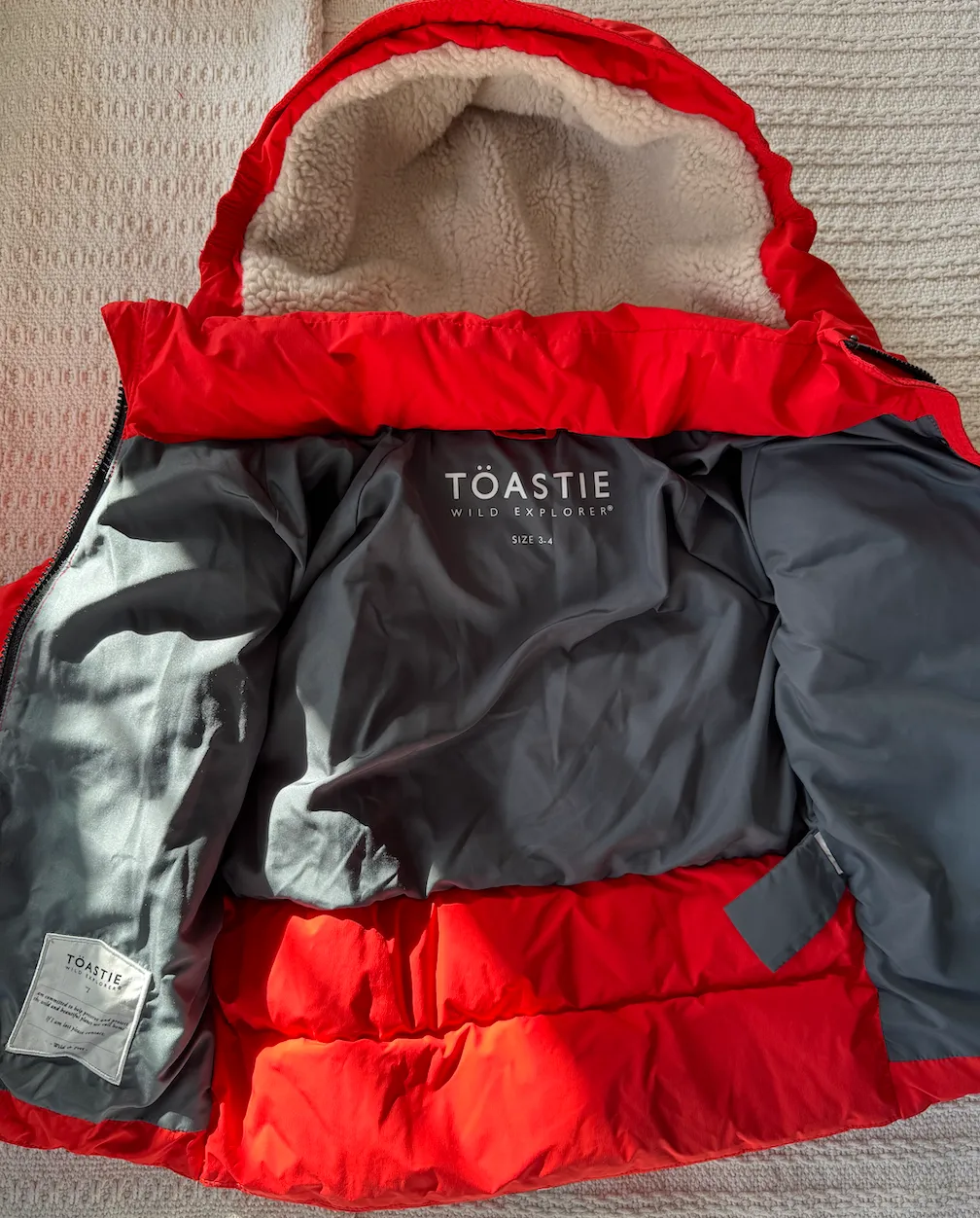 PRELVDWild Lunar Puffer in Expedition Red - 3-4y