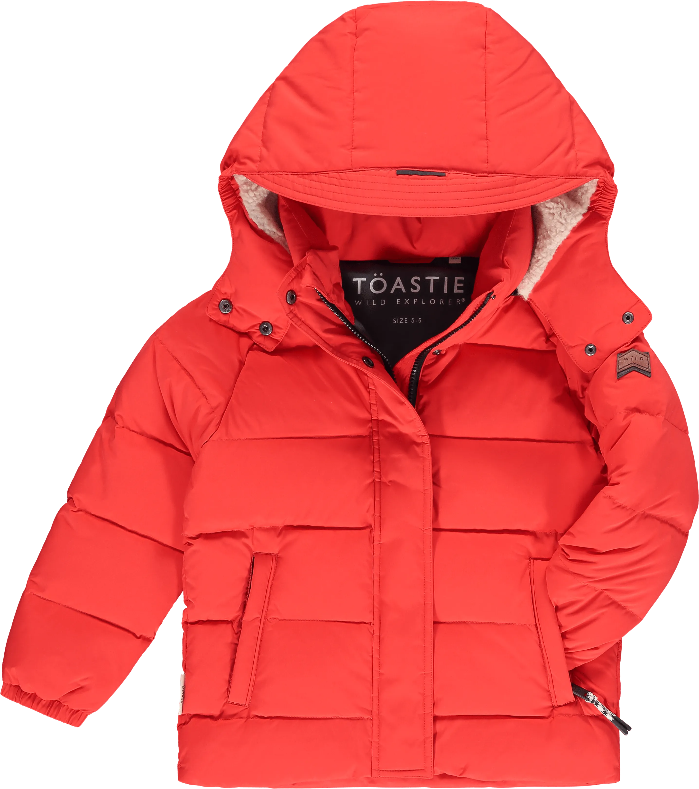 PRELVDWild Lunar Puffer in Expedition Red - 3-4y