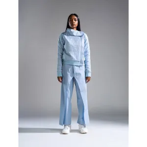 PRIMAL GRAY Blue Recycled Polyester Asymmetrical Oversize Puffer