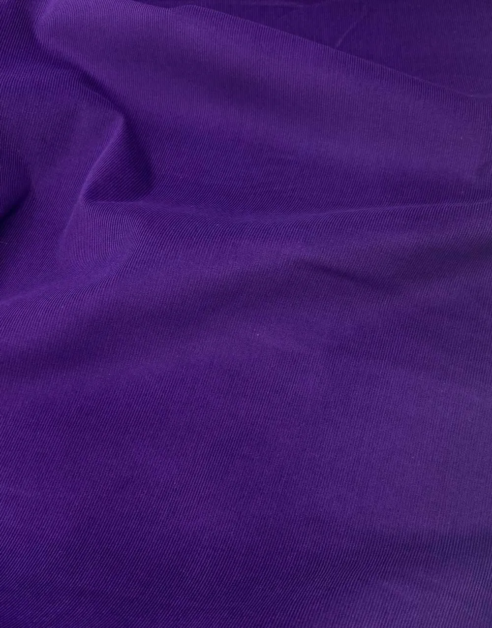 Purple Cotton 21 Wale Cotton Needlecord Fabric