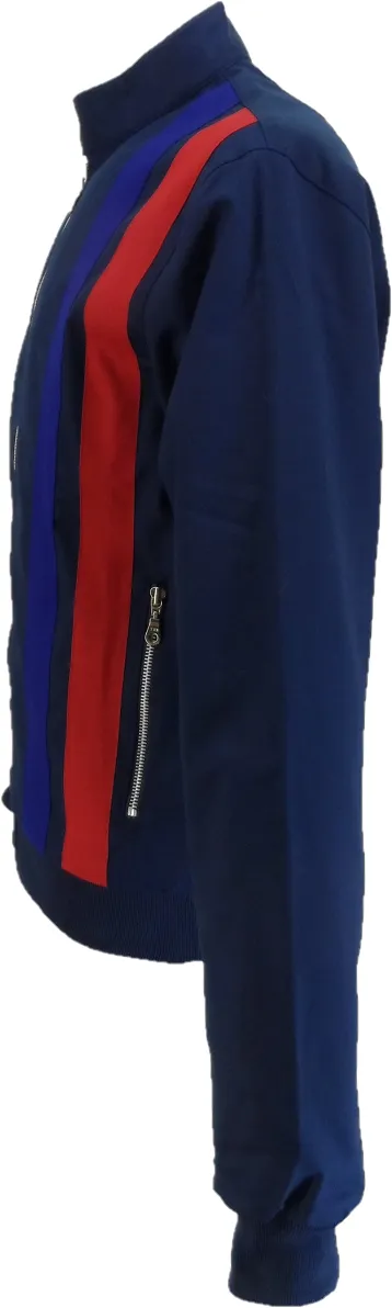 Real Hoxton Mens Dark Blue Rally Jacket