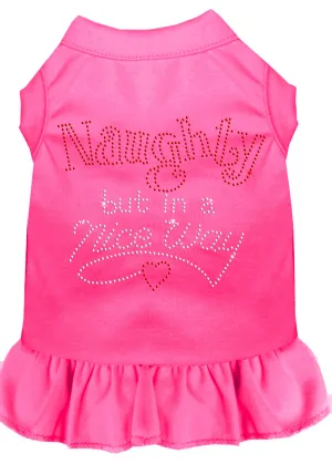Rhinestone Naughty But In A Nice Way Dress Bright Pink Xxxl