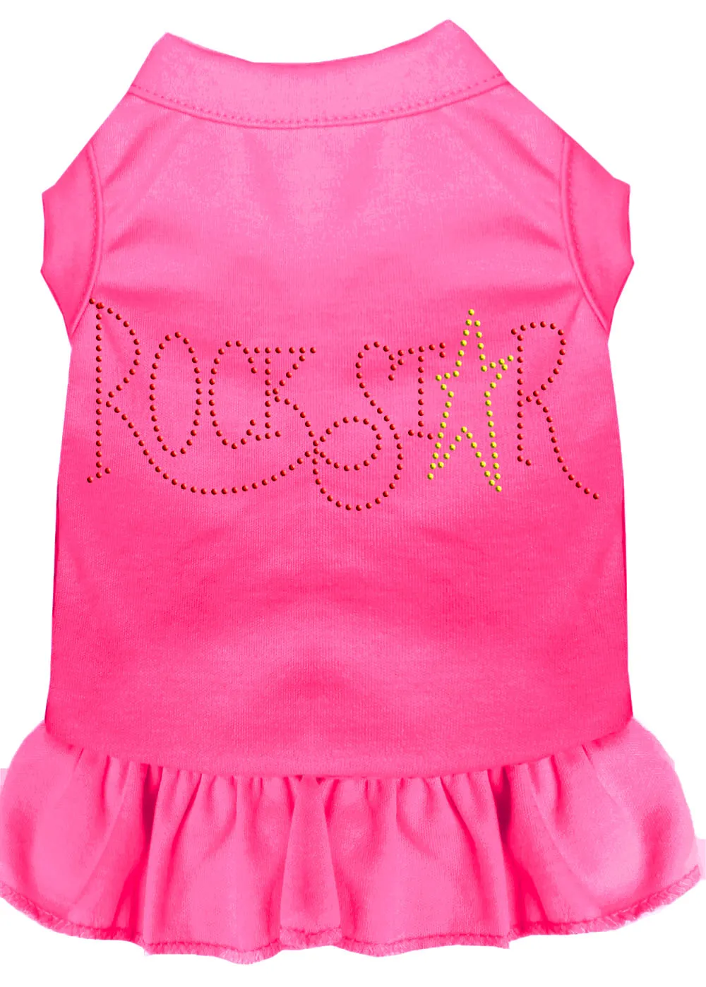 Rhinestone Rockstar Dress Bright Pink Med