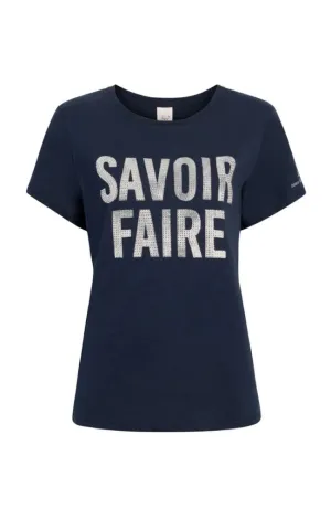 Rhinestone Savior Faire Tee