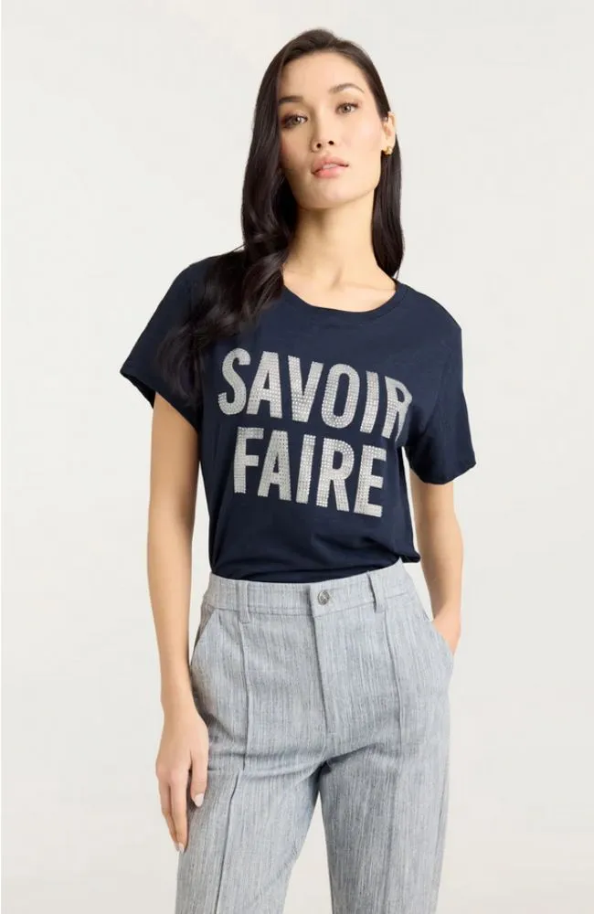 Rhinestone Savior Faire Tee