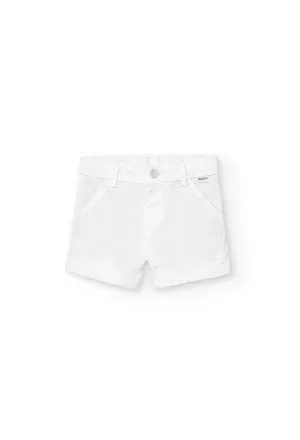 Satin bermuda shorts for baby boy -BCI - 718309