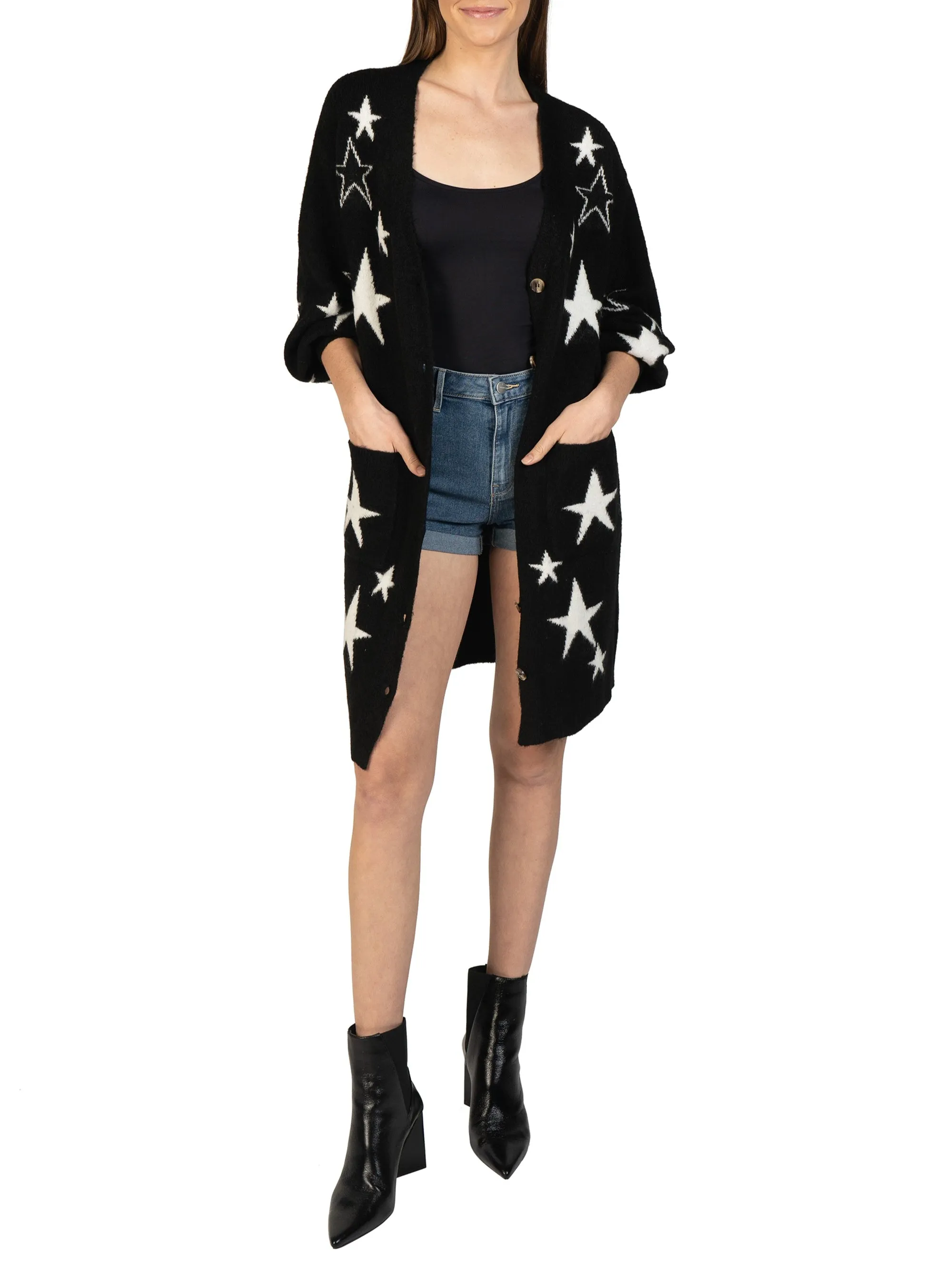Star Knitted Cardigan