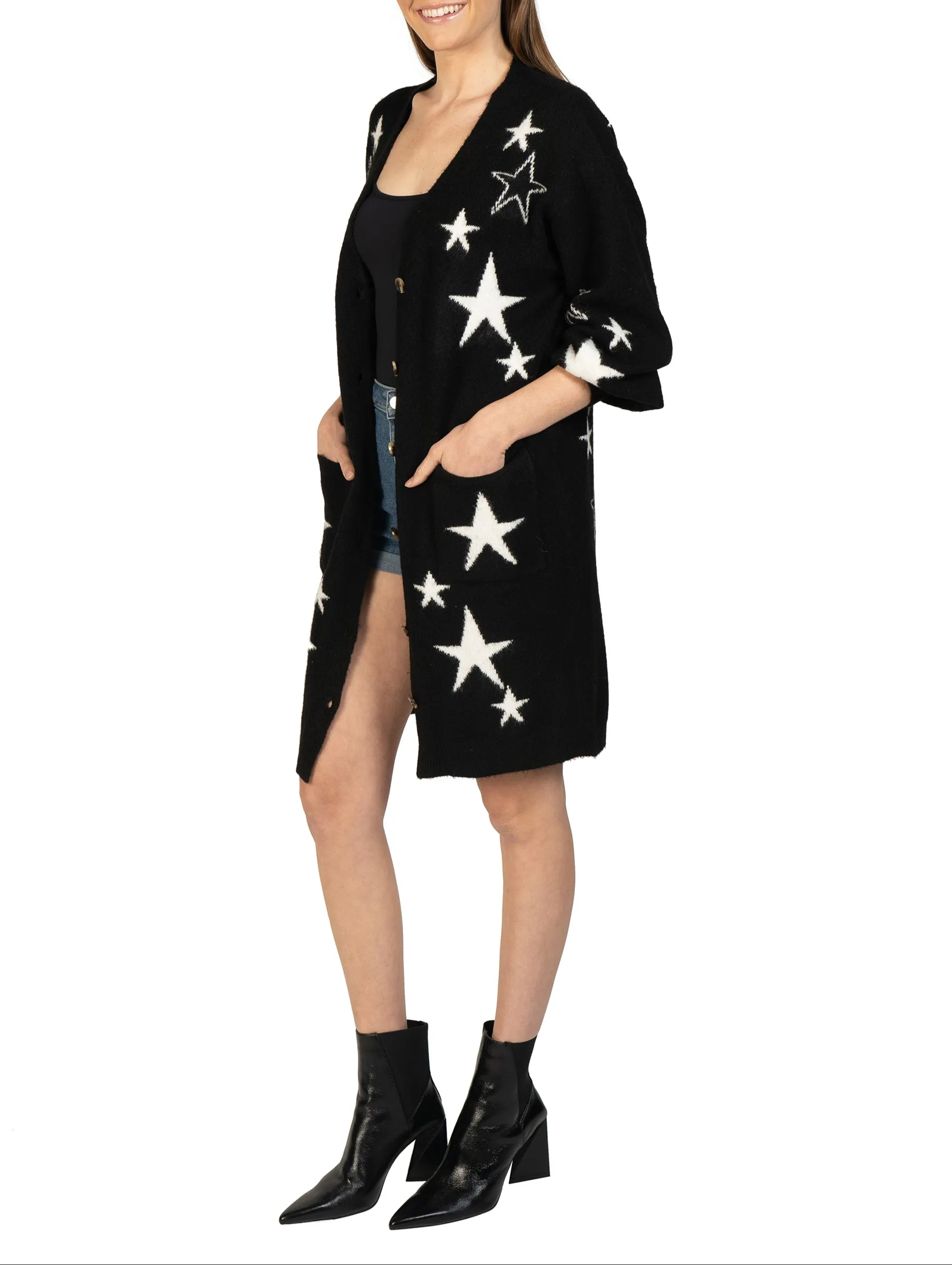 Star Knitted Cardigan